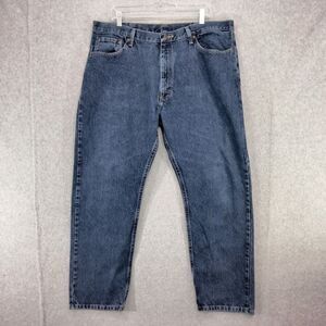 Wrangler Relaxed Fit Jeans Mens Size 40 x 30 100% Cotton Medium Wash Blue Denim